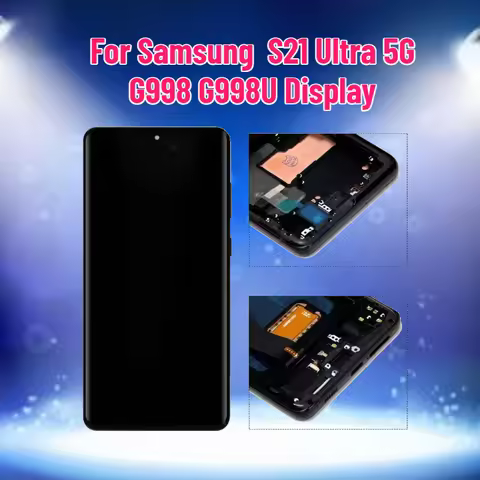TFT SM-G998F SM-G998 Panel for Samsung S21 Ultra 5G G998 G998U Display Touch Screen Digitizer with F