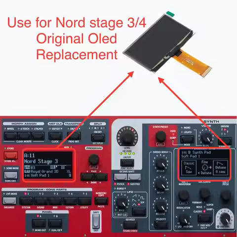 New Nord Stage 3/4 Original Screen OLED Lcd Display Repair/Replacement