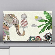 32-80Inch LCD TV Cover, Bright Colorful Dust Proof TV Screen Protector Indoor Bedroom Living Room Decoration Dust Cover/TV Cover(Size:49-53in(118x70cm),Color:C)