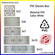 Mounting Box Internal Box/ Electrical Box/ Wall Mount/ Surface Box/ PVC Box 3x3 3x6 3x7 3x10 3x12