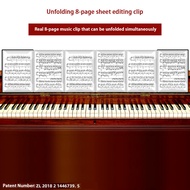 New Version Music Score Folder 8-Page Piano Score Folder A4 Changeable Six-Page Expandable Score Fol