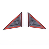 ABS Carbon Rearview Mirror Side Triangle Spoiler Trim Decorative Sticker For Chevrolet Corvette C8 S