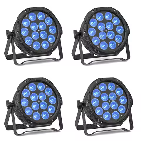 U'King 4PCS Waterproof LED Par Light 14x10W LED RGBW DJ Party Light IP65 DMX512 Effect Stage Lightin