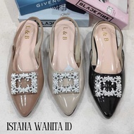 WOMEN'S SANDALS WITH 3 CM HEELS, ANTI-SLIP BUSTONG, COMFORTABLE TO WEAR L&B (PIN BOX) 3cm heels