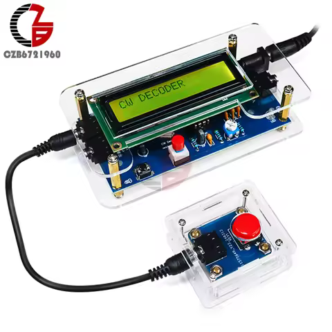 DC9V CW Decoder Morse Code Reader DIY CW Trainer Decoder Kit LCD Display Radio Circuit Board Electro