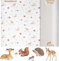 Baby Care Foam Play Mat, Tummy Time Mat, Newborn Baby Boy Baby Girl Shower Gifts, Woodland Nursery A