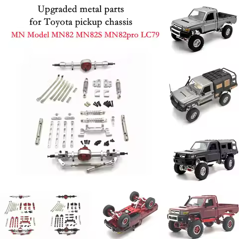 Chassis Reinforcement Parts Metal Upgrade for MN Model 1/12 MN82S 82 82pro LC79 RC Car Front and Rea
