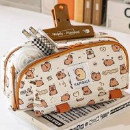 2024 Cute Capybara Creative Pencil Case Cartoon Pencil Cases Storage Kids Pen Bag Stationery Box School Students Supplies