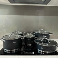 Bộ nồi AMEY Đức 9 đáy chất liệu inox 304 cao cấp với 5 món chính hãng dùng được cho mọi loại bếp