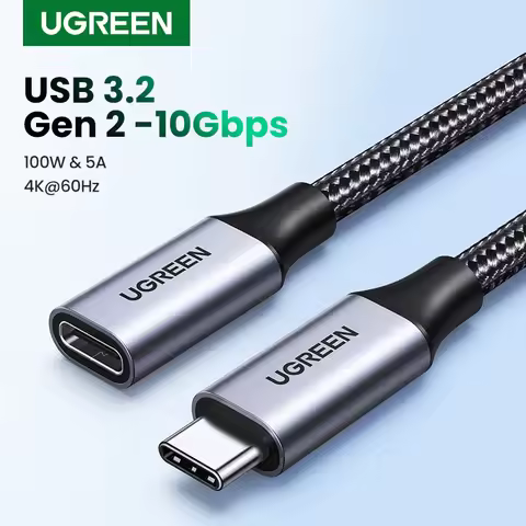 Ugreen USB C Extension Cable Type C Extender Cord USB-C Thunderbolt 3 for Xiaomi Nintendo Switch USB