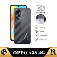 LAYAR Garskin Carbon Cover for OPPO A58 4G Phone OPPO A3X Back Screen Protector