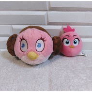 Angry Birds Star Wars Princess Leia & Burger King 2021 Angry Birds Stella Preloved Plush Toys.