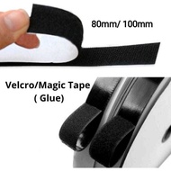 [3'' Inch, 4'' Inch]- Velcro Self Adhesive Tape/ Velcro Tape/ Magic Tape/ 魔术贴/ 相思帶 (1 meter Hook+Loop)