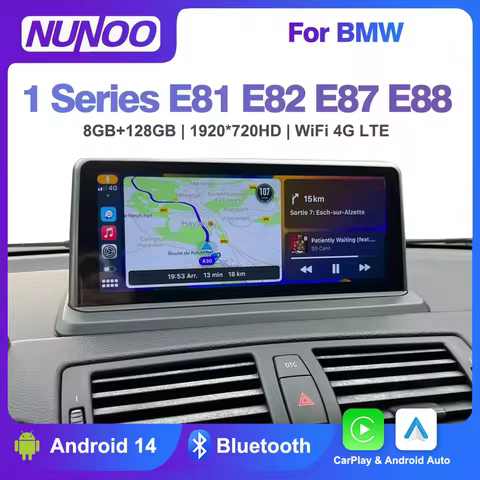 2025 Android 14 Carplay For BMW 1 Series E81 E82 E87 E88 2004-2013 CCC CIC Car Multimedia Player GPS