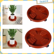 [Lszcx] Pot Trolley Rolling Plant Stand Round Coaster Pot with Wheeled