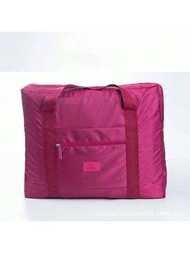 1 pieza Bolsa de viaje plegable estilo coreano, organizador de equipaje para maletas, bolsa de almacenamiento de ropa con patrón floral para hombres y mujeres