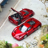 King Model 1/64 Enzo Metal Red Blue Alloy Diecast Car Model Toy Birthday Gift