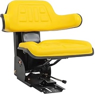 GXYWADY Yellow Universal Tractor Suspension Seat Replacement for John Deere 1020 1530 2020 2030 2040