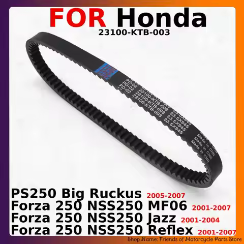 Motorcycle Transmission Belt For Honda PS250 Big Ruckus Forza 250 NSS250 MF06 Jazz Reflex 2001-2007 
