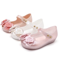 Mini Mlsa Jelly Twins Camellia Melflex Shoes 2021 Summer New PVC Bow Soft Comfort Kids Shoe Water Sandal Toddler Girl Sandals