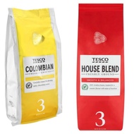 Tesco House Blend &amp; Colombian Coffee Beans 227g