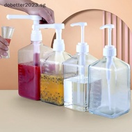 [DB] 1600ml Coffee Syrup Dispenser Multi-Function Honey Sauce Ketchup Bottle W/Pump [Ready Stock]
