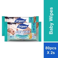 [East Malaysia] Drypers Baby Wipes (80pcs x 2)