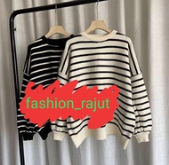 BAYONETA STRIP KNIT WANITA TERBARU ATASAN RAJUT TANGAN BAYONETA TANGAN/TERBARU TERMURAH