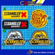 DUCATI SCRAMBLER DUCATI PATCHES EMBROIDERY SULAM / PC114