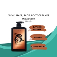 BAD LAB CAVEMEN CLEANER 400ML /800ml3 in 1 for HAIR FACE BODY