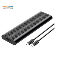 M.2  NVME SSD Enclosure Tool-Free  USB3.2 Type C 20Gbps External Solid State Enclosure Adapter for 2