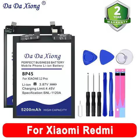 New BP43 BN5C BN5E BP47 BP48 BP49 Battery For Xiaomi Redmi Note Poco 4 X4 F4 M4 11 11E 11T 12 12X K4