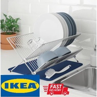 IKEA KVOT Dish Drainer Rak Pinggan Rak Singki Rak Serbaguna Galvanised