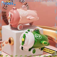 TEASG Children's Straw Water Cup, Portable Plastic Water Bottle, Gift Cute Aircraft Shape with Strap