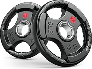 GIKPAL Weight Plates, 2-inch Olympic Weight Plates for Weight Lifting and Strength Training, Barbell