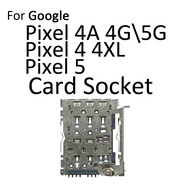 ที่ใส่ซิมไมโครช่องเสียบการ์ด SD ถาดอ่านสำหรับ Google Pixel 4 4a XL 4XL 5 5a 5G 6a 6 7 Pro อะแดปเตอร์ตัวเชื่อมต่อคอนเทนเนอร์
