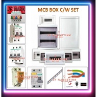 DB BOX EPS 32A  63A PVC DB BOX SET WITH 1P + N SWITCH FUSE 2P 40A 63A 100MA RCCB/ELCB & 6A/10A/20A 1