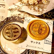 封緘印章 印頭 薩克斯風 音樂 樂器 樂譜