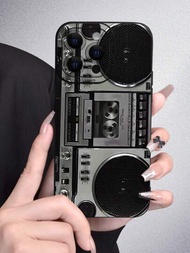 1個霧面tpu手機殼,具有秘密錄音機設計和天使眼圖案,可防塵防水,適用於iphone 7/8/11/12/13/14/15/x/xr/xs/plus/pro/pro Max/se3/mini系列