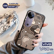 VIVO V40 & V40 PRO Glass Softcase - V40 & V40 PRO Mobile Phone Case [T93].