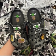 Dép sục Cross Classic Bape Camo ABC Cros Babe HannaKids Croc Ba pe Clog Phiên bản ss2025 mềm nhẹ êm