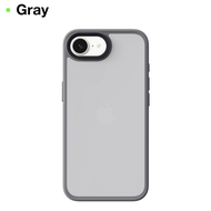 Sanptoch For Luxury Magsafe Phone Case For iPhone 16e Matte Translucent Back with Soft Silicone Edge