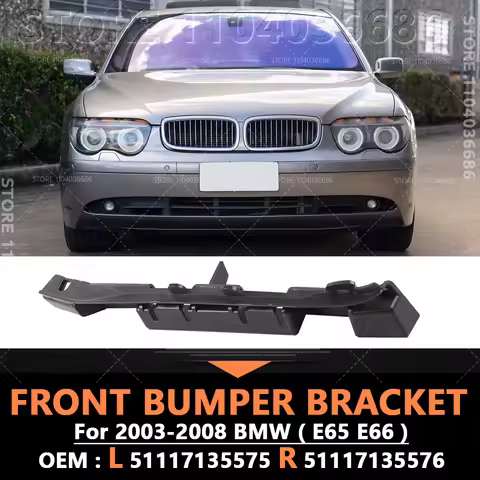 For 2003-2008 BMW 750i 750Li 760i 760Li, Alpina B7 (E65 E66) Front Bumper Cover Bracket Mount Suppor