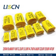 2pcs 0.68uF-47uF 250V Tweeter Speaker Frequency Divider Crossover Non-Polarity Capacitor