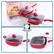 Square deep fryer 28 cm SUPRA 28 cm teflon