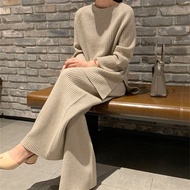 大碼 套裝 女 2024 新款 大碼女裝上衣新款韩版 大碼女裝 Large Size Women's Two-Piece Suit - 2025 Autumn Collection, Loose Kn