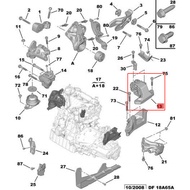 Auto Car Spare Parts Accessories Engine Mount Bracket for Peugeot 407 508 1.6 2.0 THP VTi OE 1813.94  181394