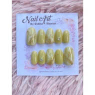 Fake nails pendek / Fake nails wedding / Fake nails handmade / Fake nails premium Warna Maroon Vol C