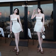 Silk dress with 2 flared straps, luxurious, NON-FOAM 119.items