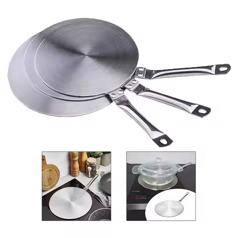 Induction Adapter, Hob Heat Diffuser Converter Induction Hob Heat Diffuser Cooker Accessory, 3 Size 